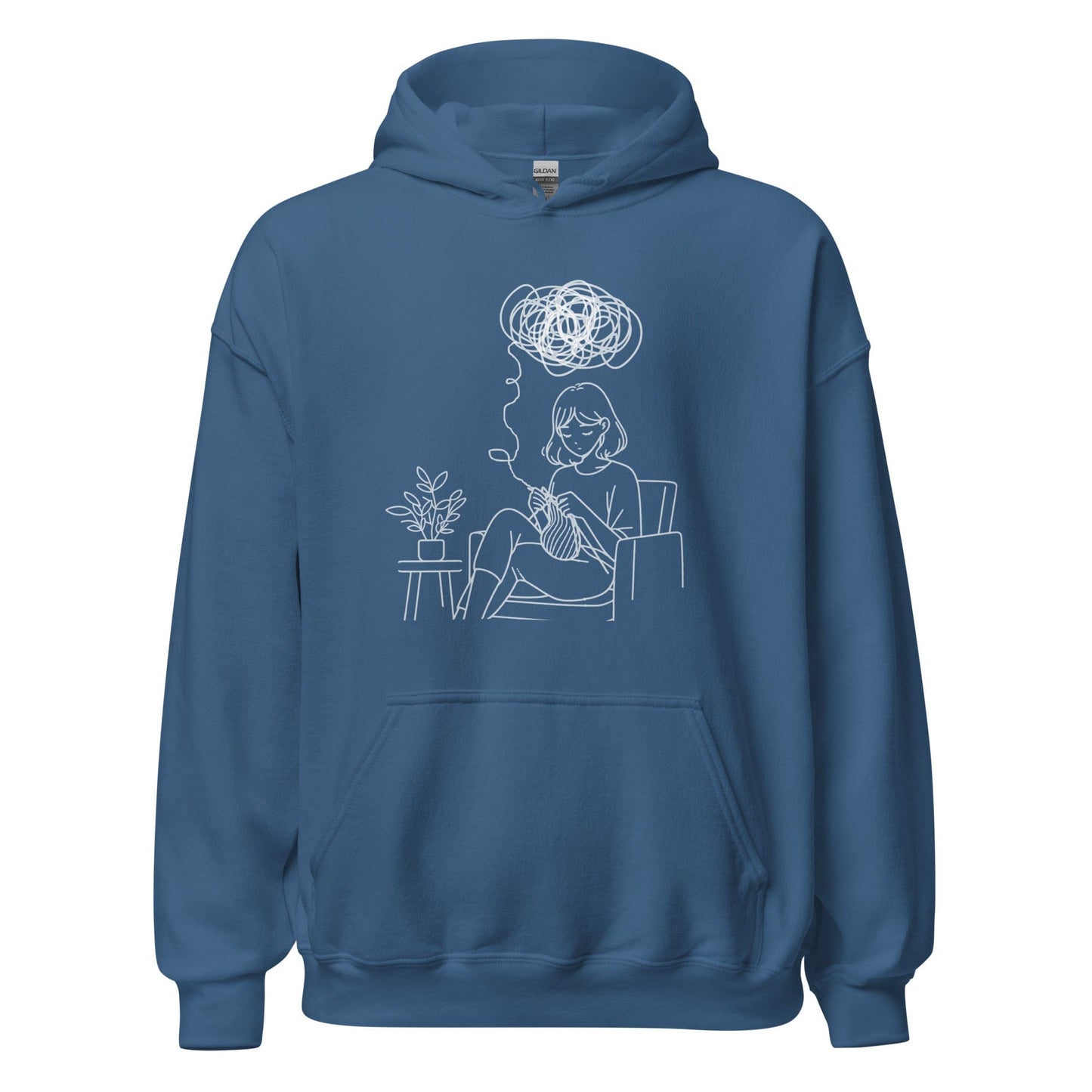 Mental Health Hoodie Indigo Blue / S