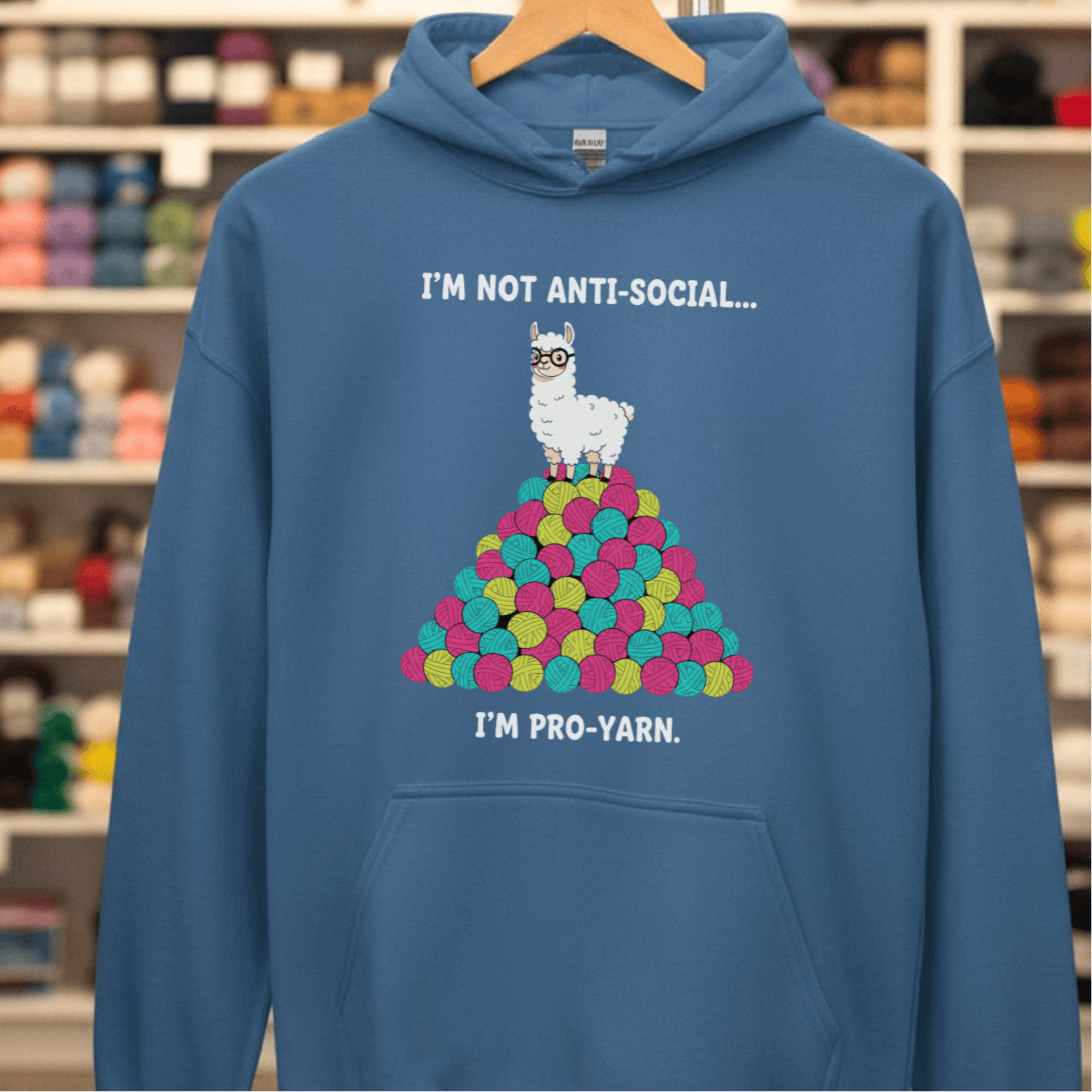 Pro Yarn Hoodie Indigo Blue / S
