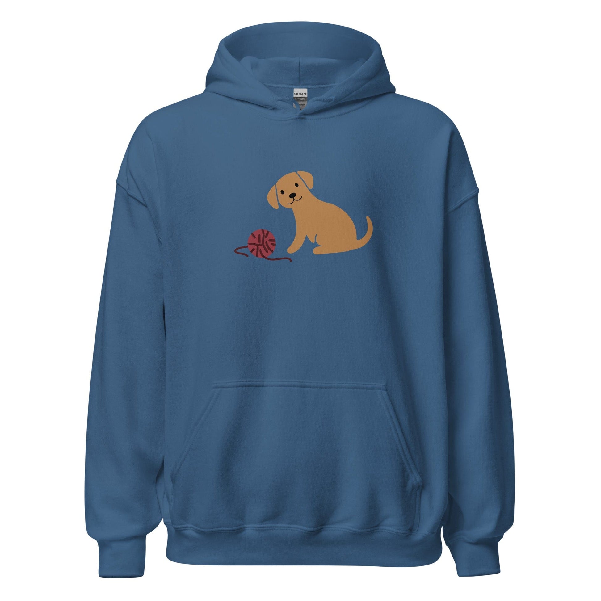 Puppy & Yarn Hoodie Indigo Blue / S