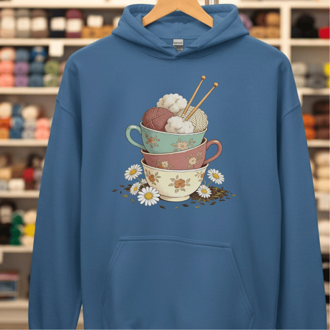 Sip 'n Stitch Hoodie Indigo Blue / S