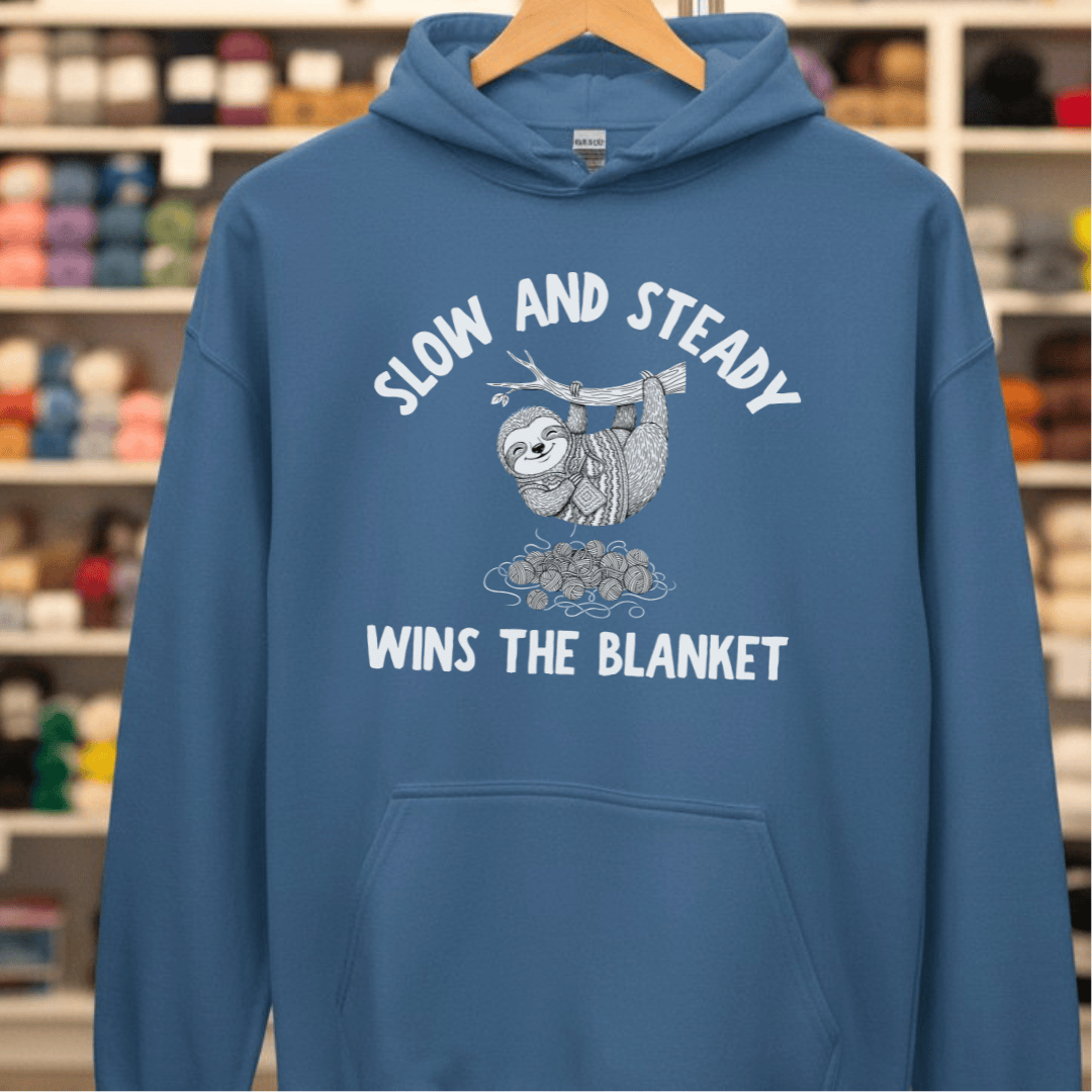Sloth Blanket Hoodie Indigo Blue / S