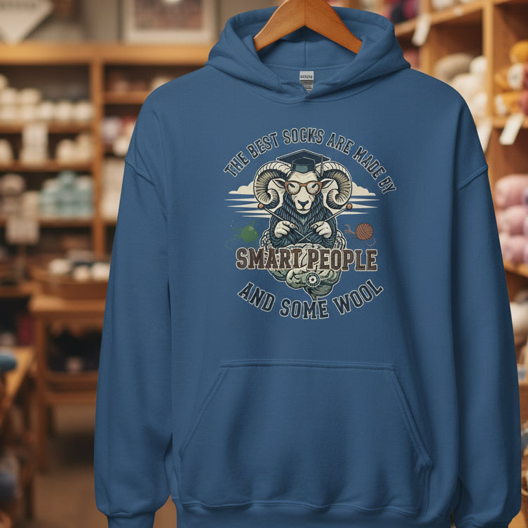 Sock Maker Hoodie Indigo Blue / S