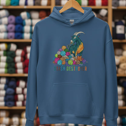 Stash Destroyer Hoodie Indigo Blue / S