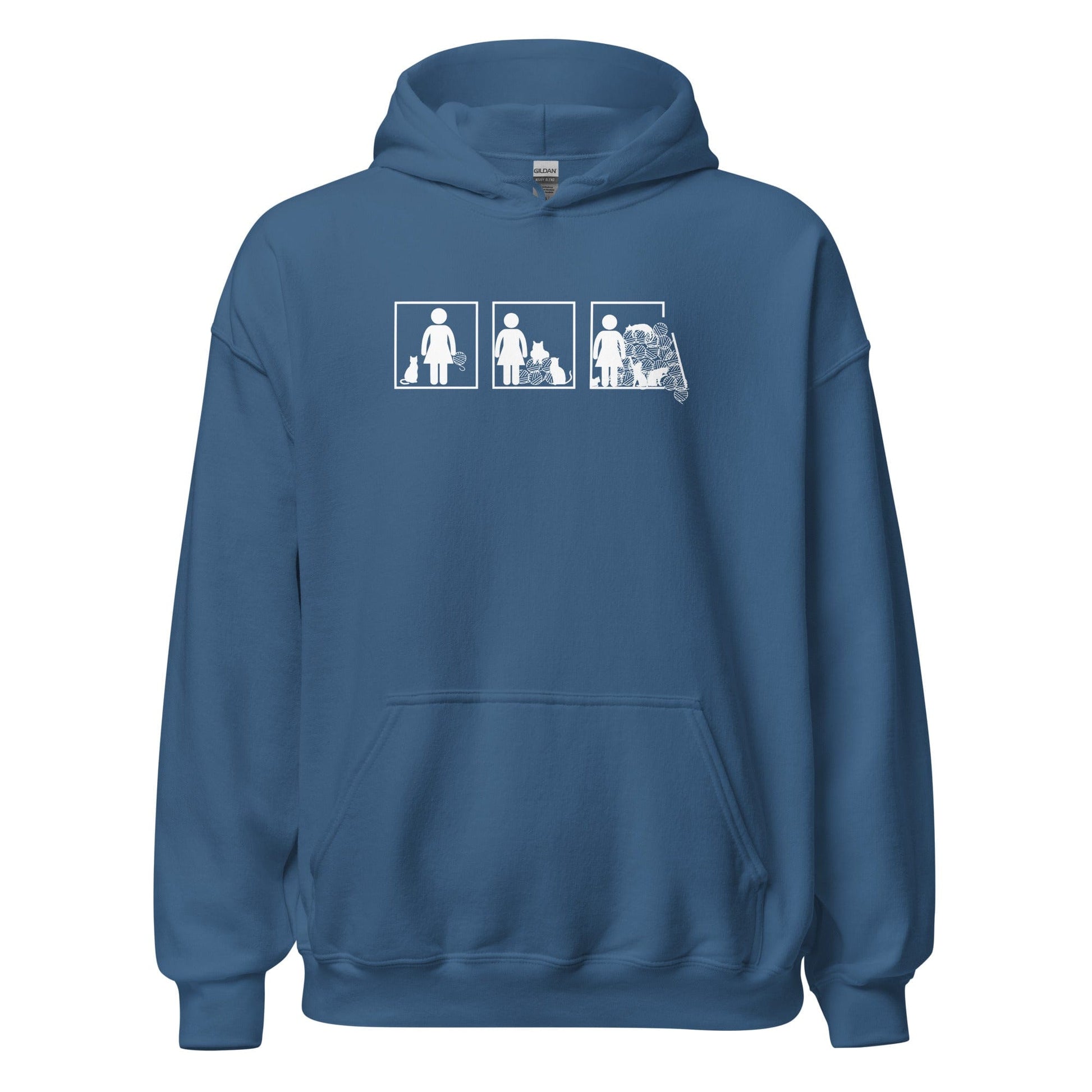 The Inevitable Escalation Hoodie Indigo Blue / S