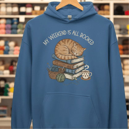 Weekend Booked Hoodie Indigo Blue / S