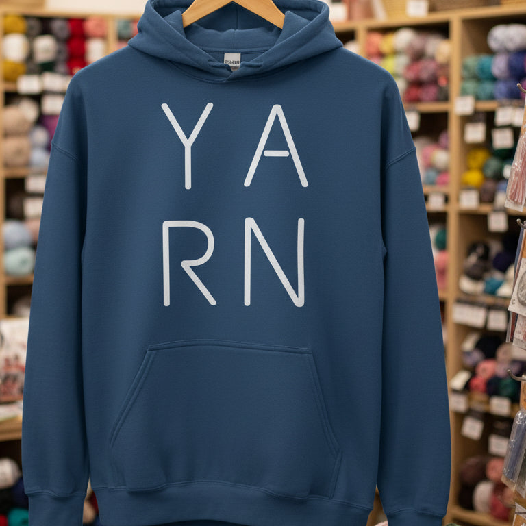Y.A.R.N Hoodie Indigo Blue / S