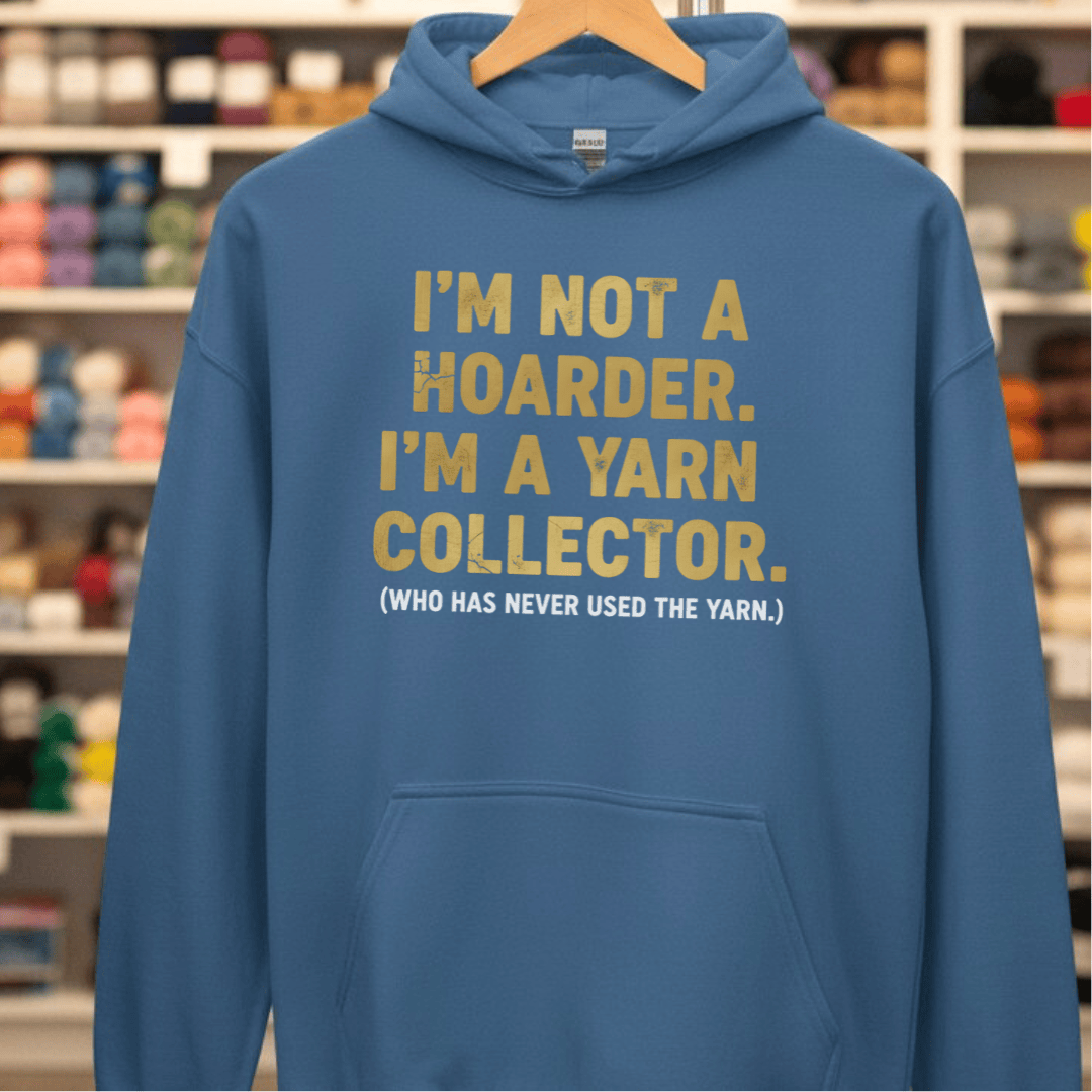 Yarn Collector Hoodie Indigo Blue / S