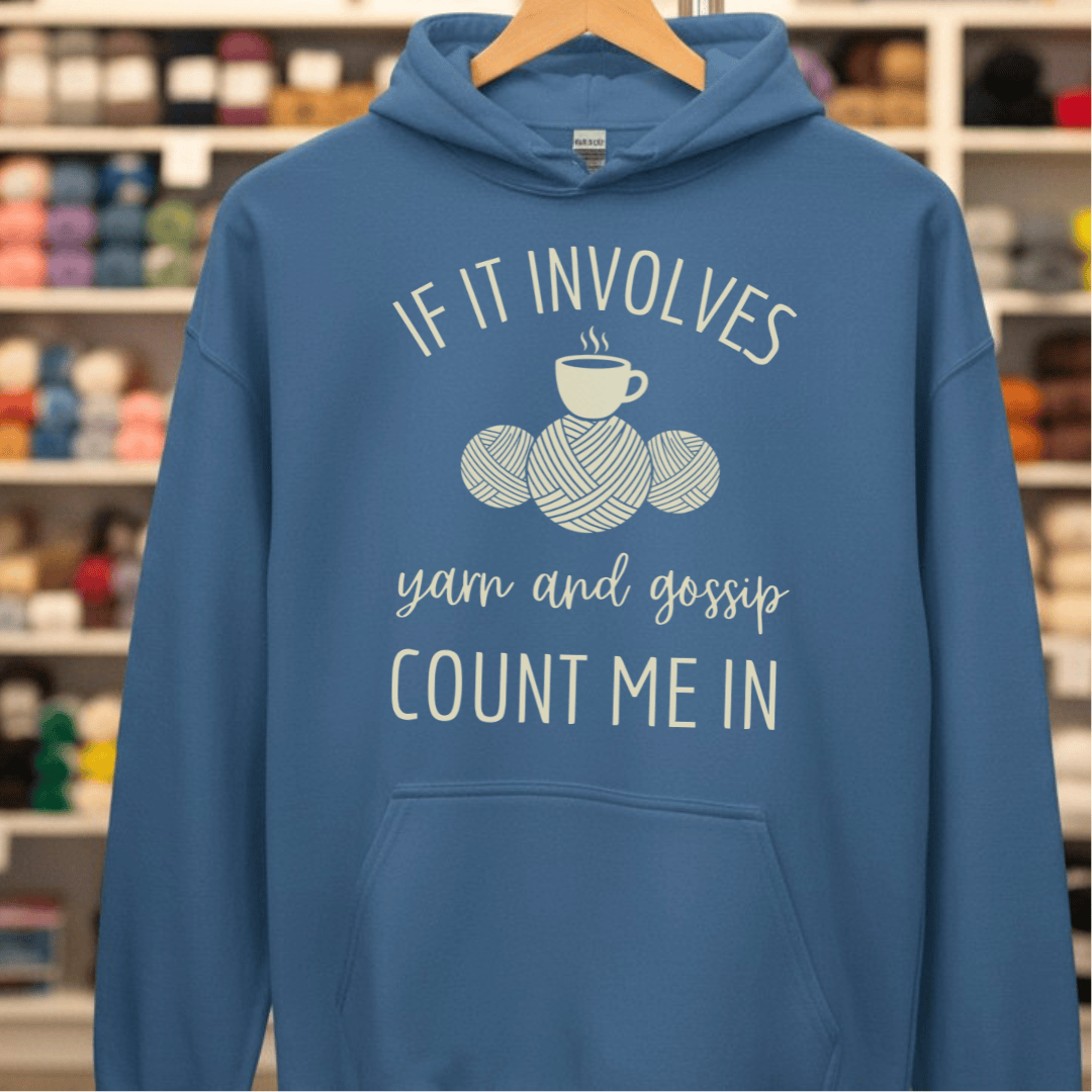 Yarn & Gossip Hoodie Indigo Blue / S