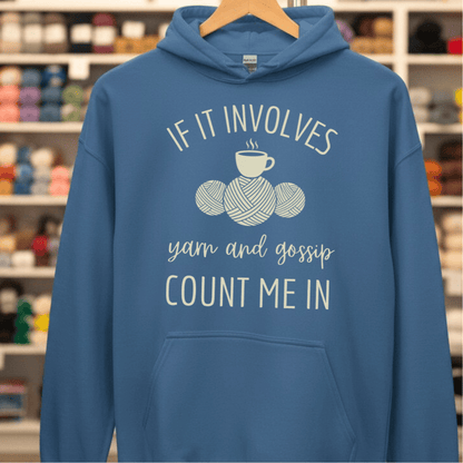 Yarn & Gossip Hoodie Indigo Blue / S