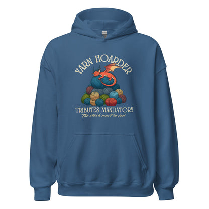 Yarn Hoarder Hoodie Indigo Blue / S
