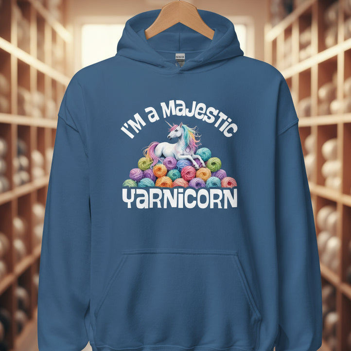 Yarnicorn Hoodie Indigo Blue / S