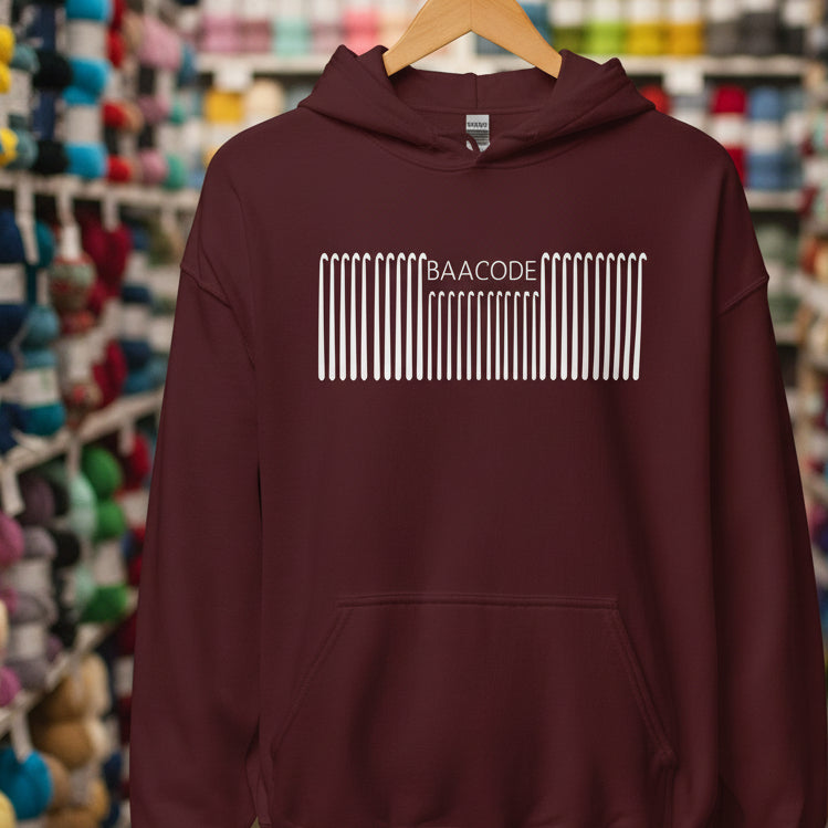 Baacode Hoodie Maroon / S