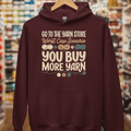 Buy More Yarn Hoodie Maroon / S