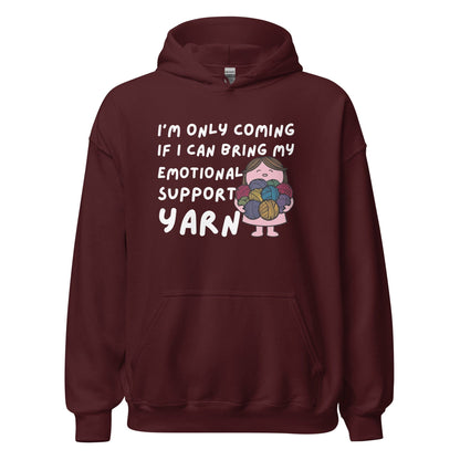 Emotional Support Hoodie Maroon / S
