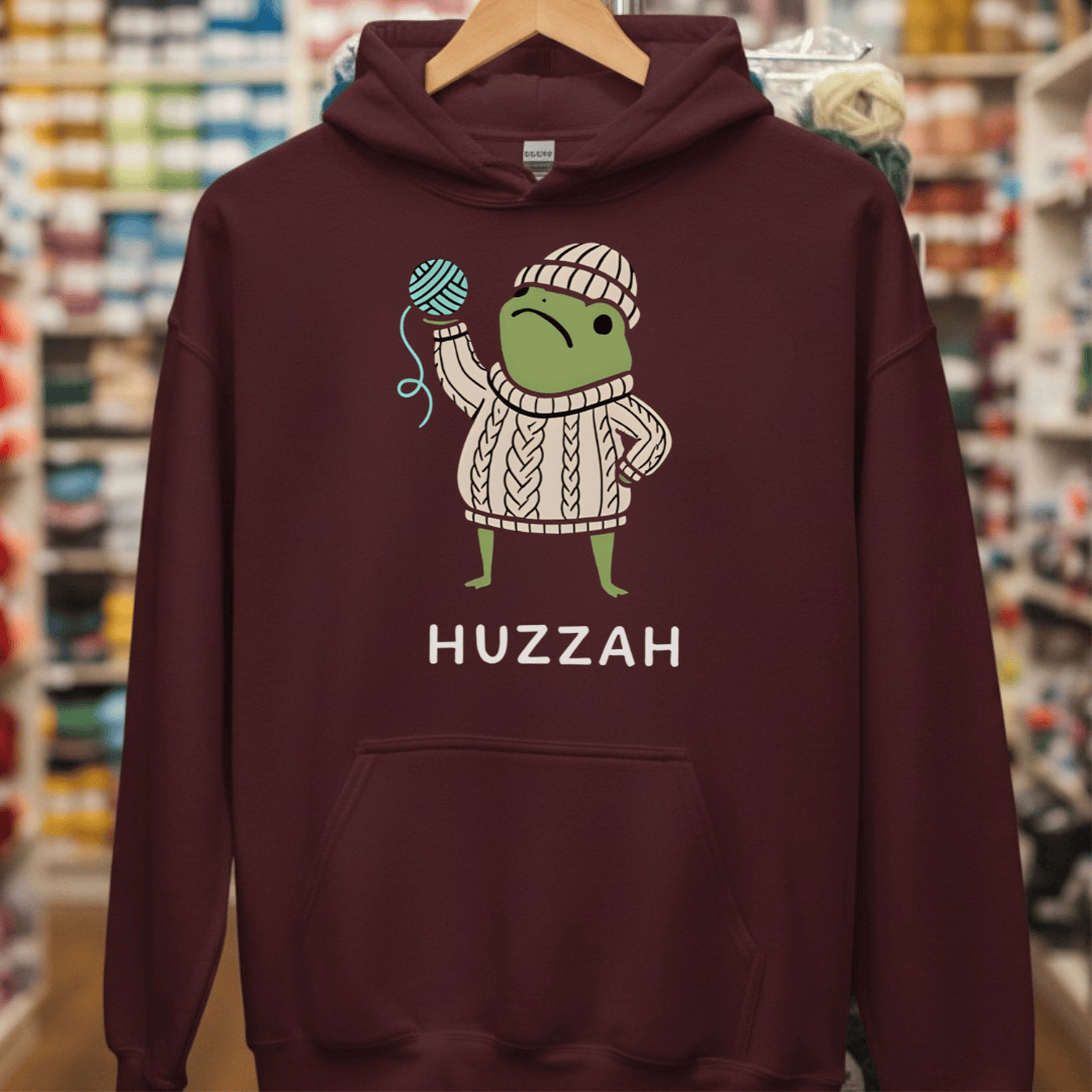 Huzzah Hoodie Maroon / S