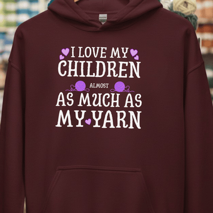 I Love My Children Hoodie Maroon / S