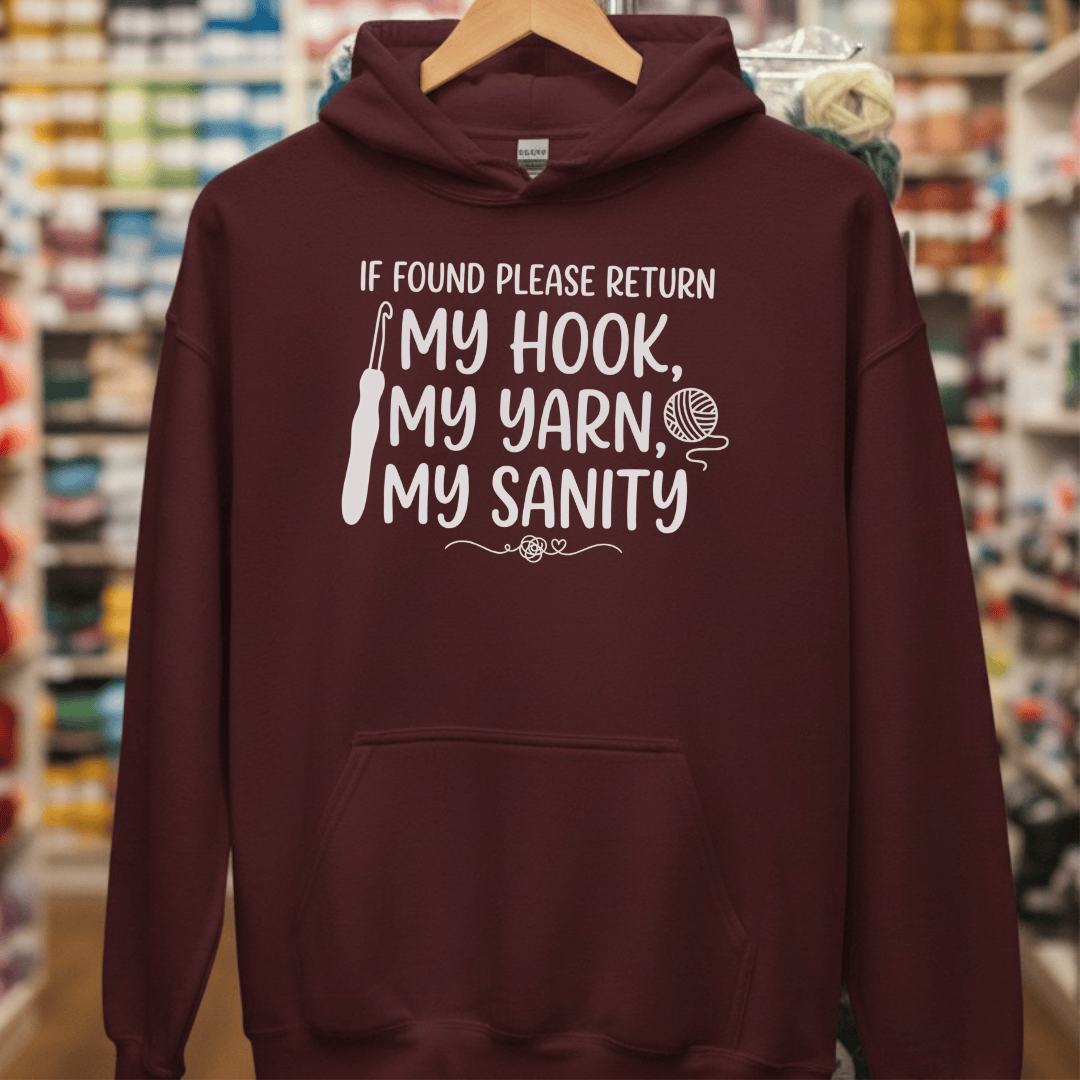 If Found Hoodie Maroon / S