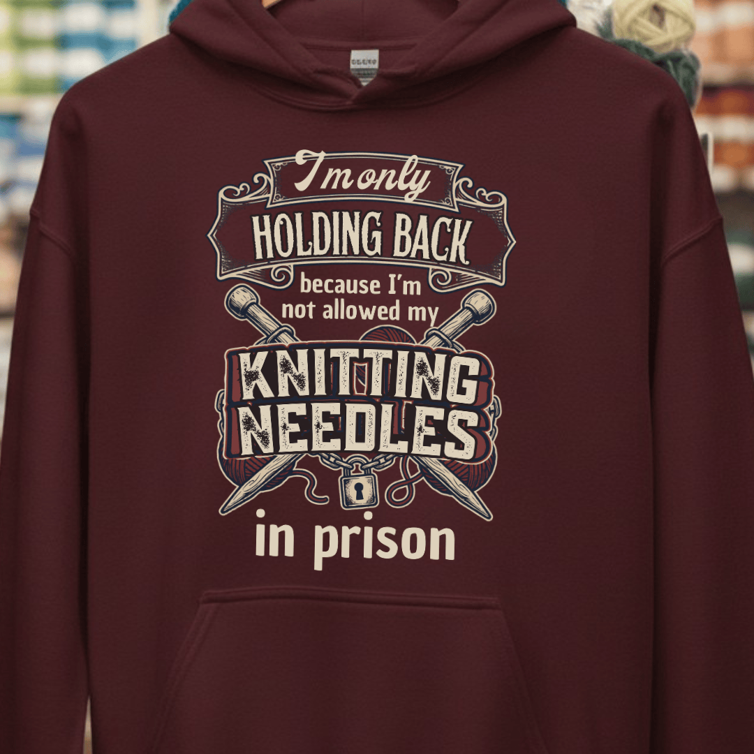 In Prison Hoodie Maroon / S