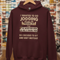 Jogging Proverb 28:1 Hoodie Maroon / S
