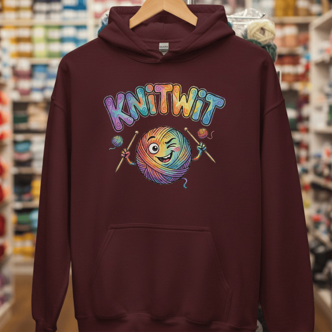 Knitwit Hoodie Maroon / S