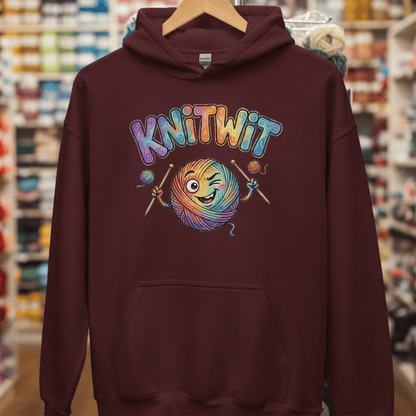 Knitwit Hoodie Maroon / S