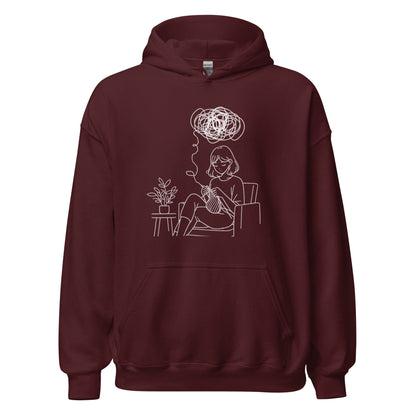 Mental Health Hoodie Maroon / S