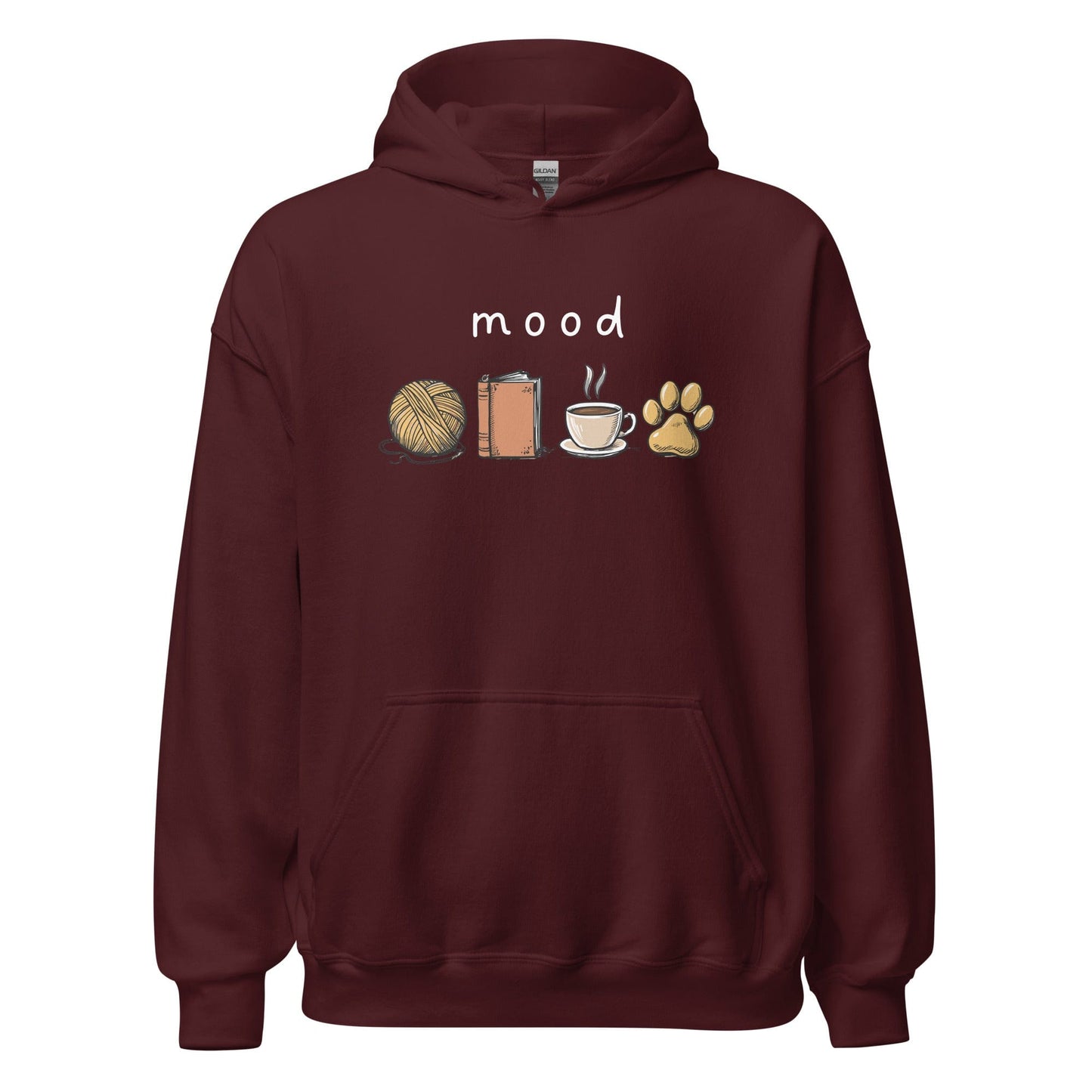 Mood Hoodie Maroon / S