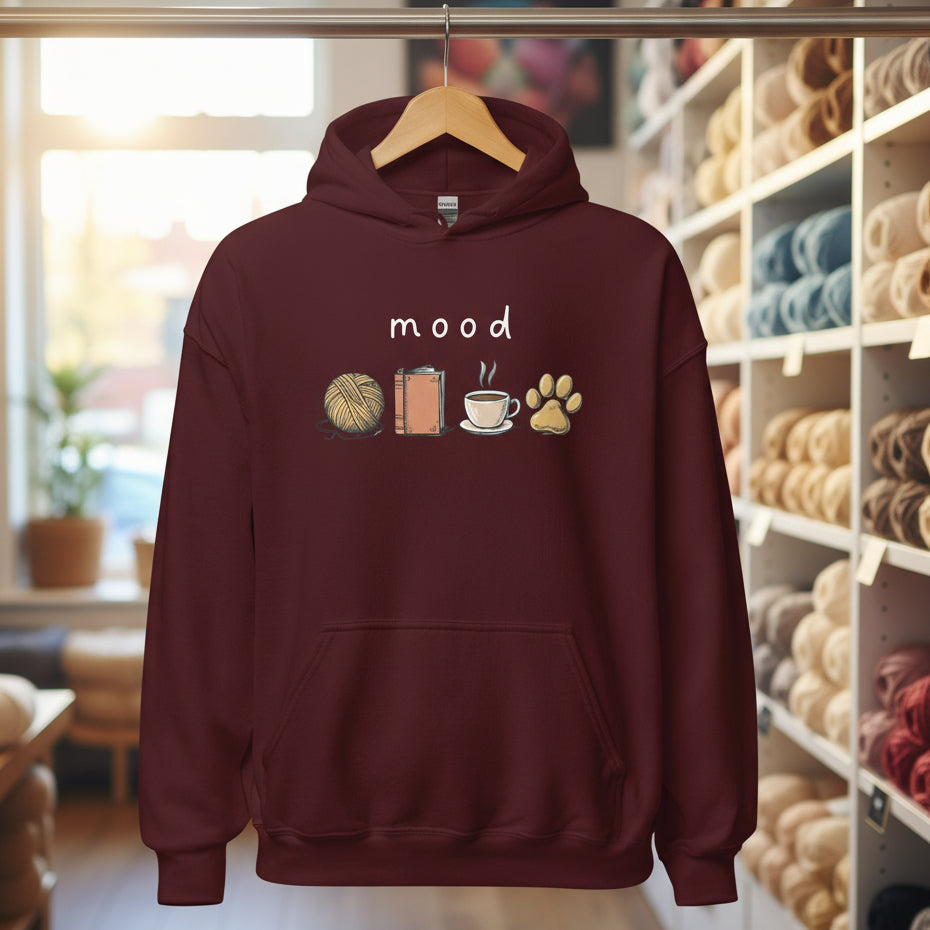 Mood Hoodie Maroon / S
