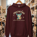 Punching People Is Frowned Upon Hoodie Maroon / S