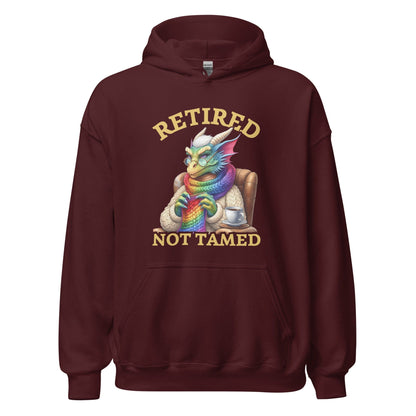 Retired not Tamed Hoodie Maroon / S