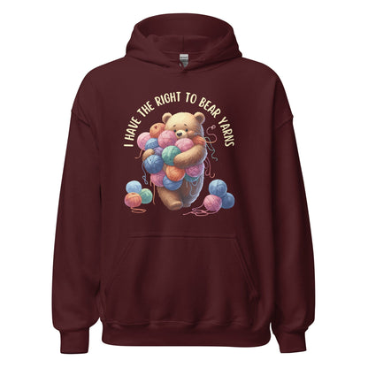 Right to Bear Yarns Hoodie Maroon / S