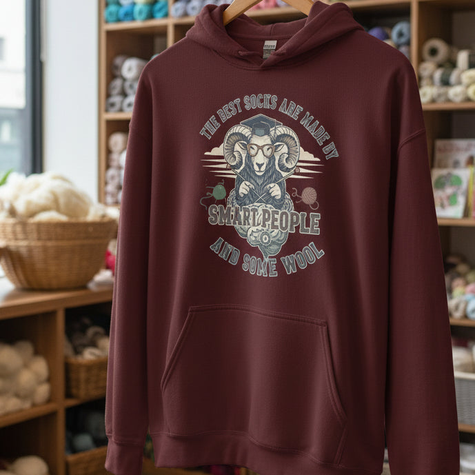 Sock Maker Hoodie Maroon / S
