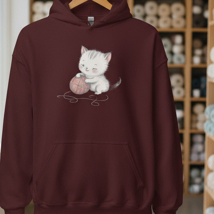 Soft Kitty Hoodie Maroon / S