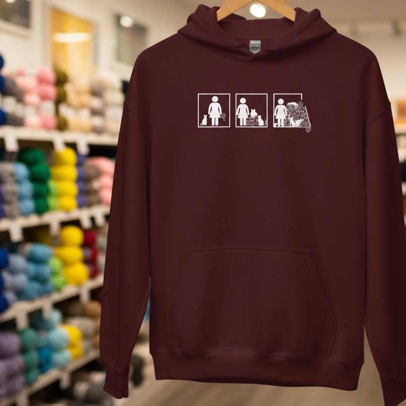 The Inevitable Escalation Hoodie Maroon / S