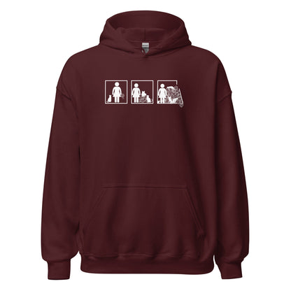 The Inevitable Escalation Hoodie Maroon / S