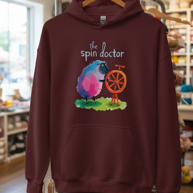 The Spin Doctor Hoodie Maroon / S
