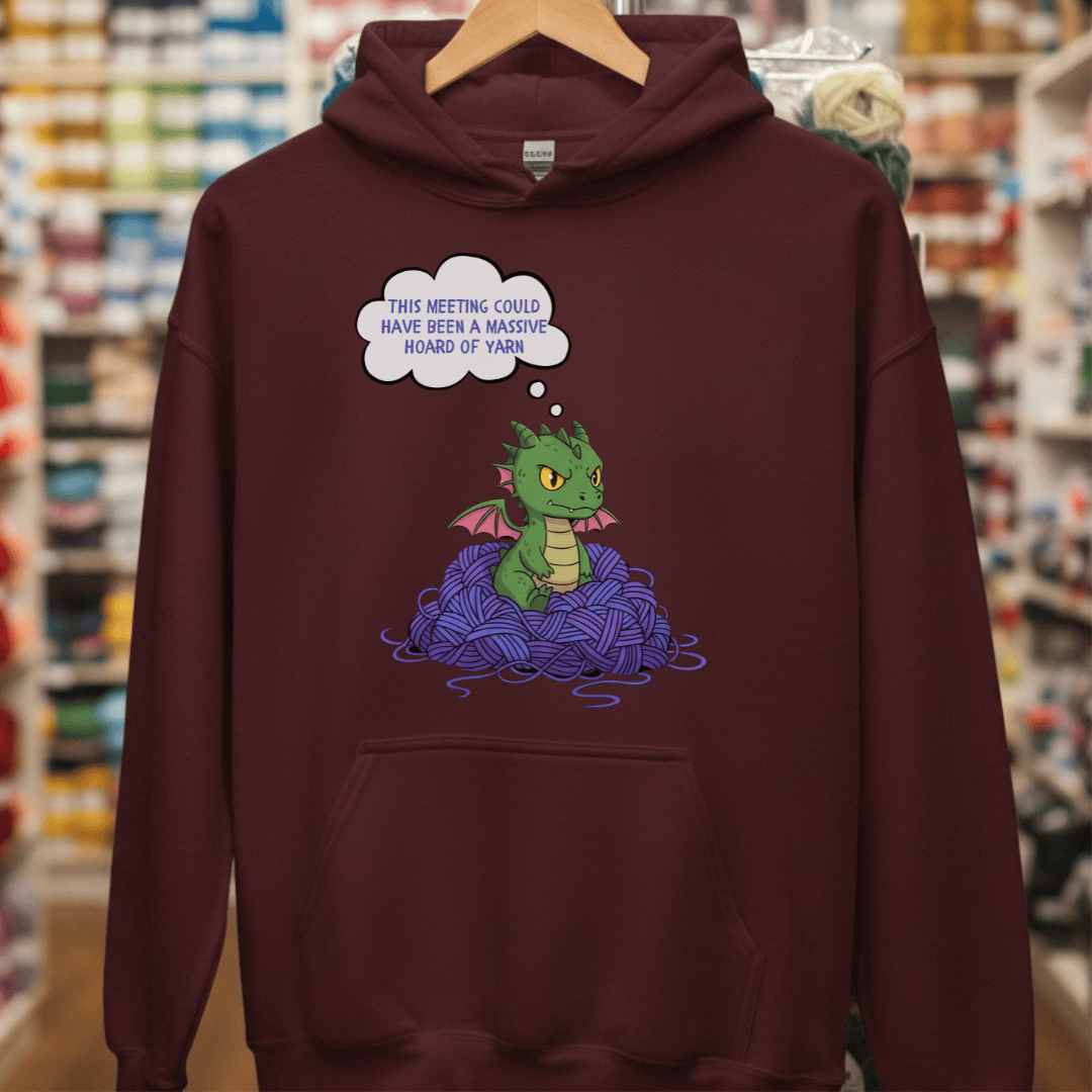This Meeting Hoodie Maroon / S