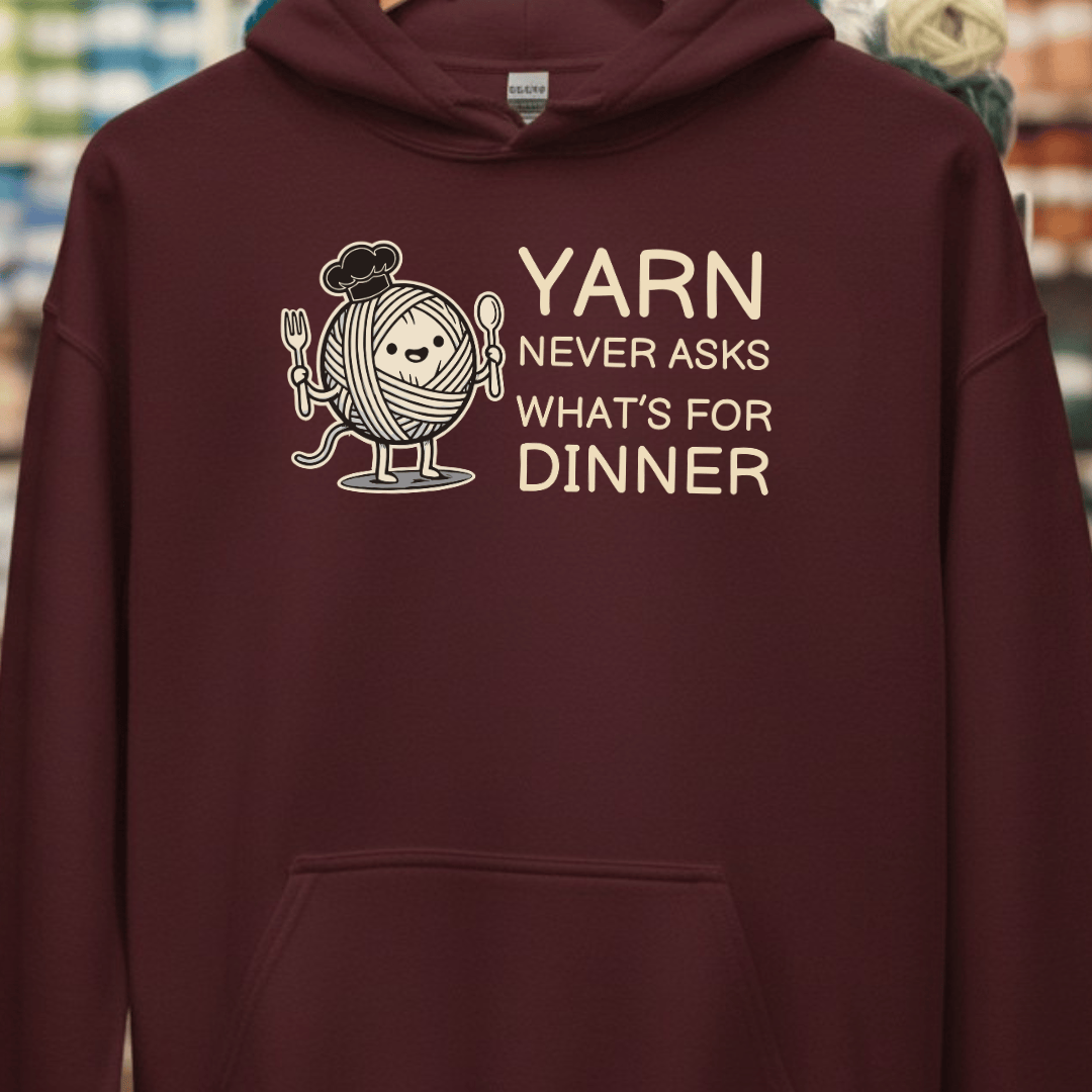 What's For Dinner Hoodie Maroon / S