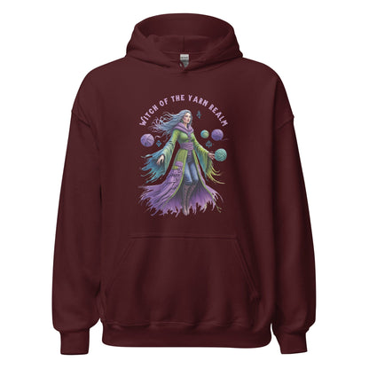 Witch of the Yarn Realm Hoodie Maroon / S