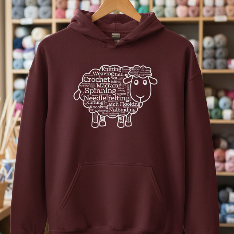 Yarn Cloud Hoodie Maroon / S