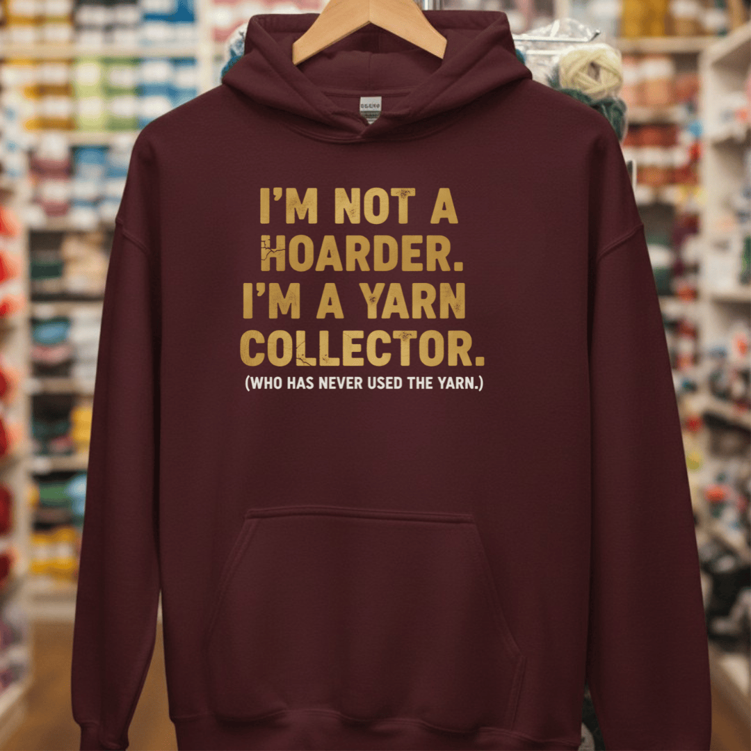 Yarn Collector Hoodie Maroon / S