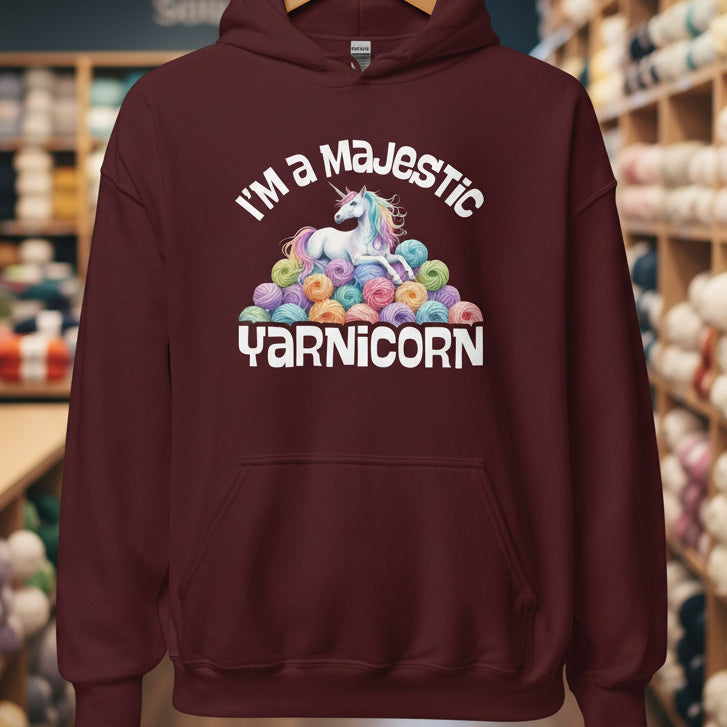 Yarnicorn Hoodie Maroon / S