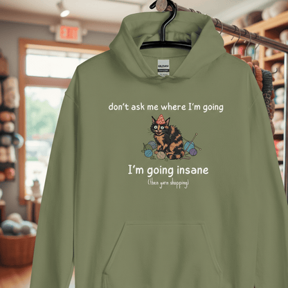 Going Insane Hoodie Military Green / S