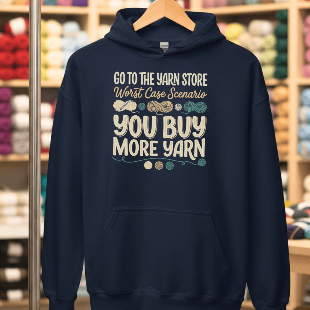 Buy More Yarn Hoodie Navy / S