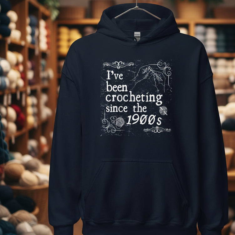 Crocheting Since the 1900s Hoodie Navy / S