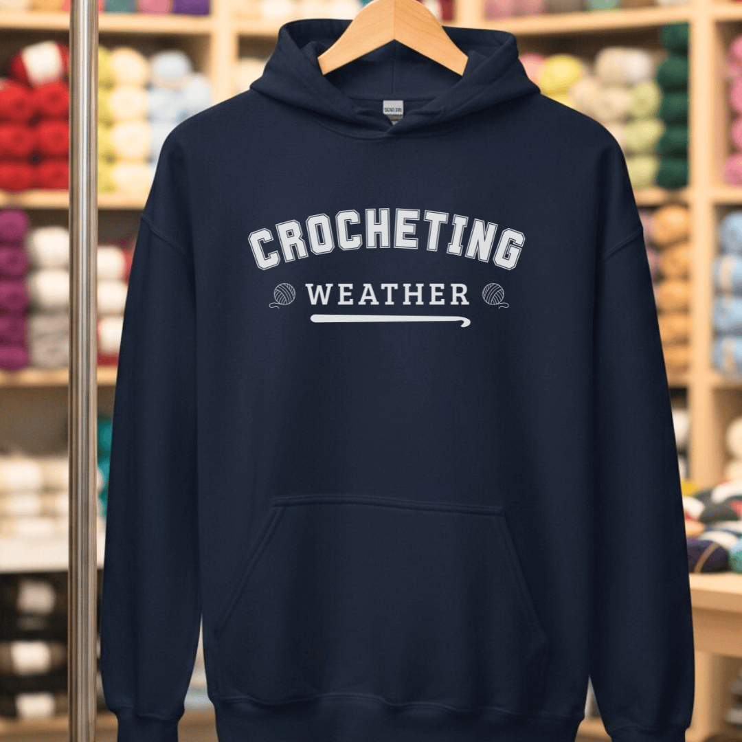 Crocheting Weather Hoodie Navy / S