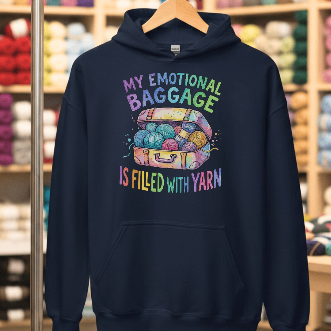 Emotional Baggage Hoodie Navy / S
