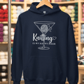 Happy Hour Knitting Hoodie Navy / S