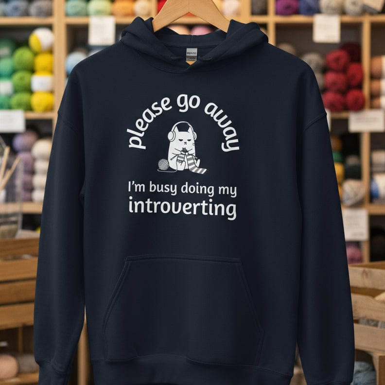 Introverting Hoodie Navy / S