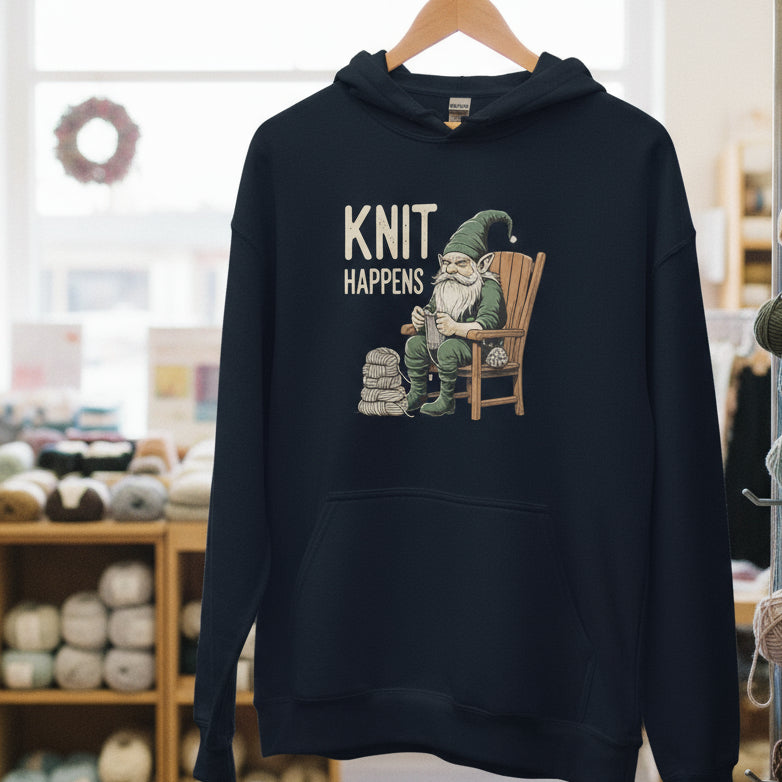 Knit Happens Hoodie Navy / S